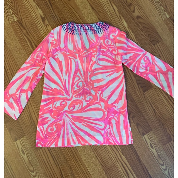 Lilly Pulitzer Amelia 100% Silk Women's Top - Picture 9 of 15